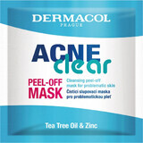 Dermacol Acneclear Mascarilla Peeling Limpiadora 1×8 ml, mascarilla limpiadora