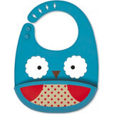 Zoo silicone bib owl owl 1×1 pc, silicone bib