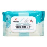 Opharm Proctofort, papel higiénico húmedo para hemorroides, 52 unidades