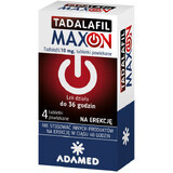 Tadalafilo Maxon 10 mg, 4 comprimidos recubiertos con película