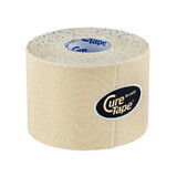 CureTape Beauty, kinesiotaping facial y taping estético, beige claro, 5 cm x 5 m, 1 ud.