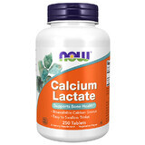 Now Foods Calcium lactate, lactato de calcio, 250 comprimidos vegetarianos