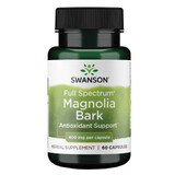 Swanson Full Spectrum Magnolia Bark 400 mg, corteza de magnolia, 60 cápsulas