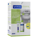 Kit ortodontico Vitis, collutorio 500 ml + dentifricio 100 ml + spazzolino 1 pz.