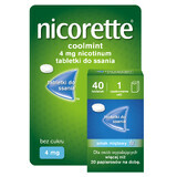 Nicorette Coolmint 4 mg, 40 comprimidos