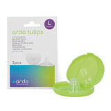 Ardo Tulips, silicone breast pads, size L, 2 pieces