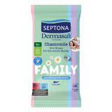 Septona Dermasoft, toallitas húmedas, manzanilla, 12 unidades