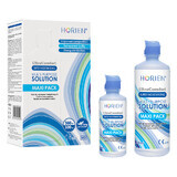 Horien Ultra Comfort solución multifuncional, solución para lentes de contacto, maxi pack, 360 ml + 100 ml