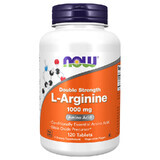 Now Foods L-Arginine, L-Arginine 1000 mg, 120 comprimés végétariens