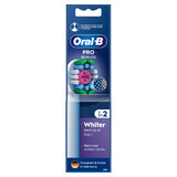 Oral-B Pro 3D White, puntas de recambio para el cepillo eléctrico Clean Maximiser, 2 piezas