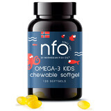 NFO Omega-3 Kids, vanaf 4 jaar, tutti frutti smaak, 120 kauwtabletten