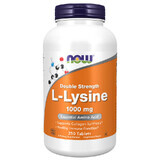 Now Foods L-Lysine, L-Lisina 1000 mg, 250 comprimidos vegetales