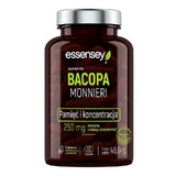 Essensey Bacopa Monnieri, bacopa de hoja pequeña, 90 cápsulas