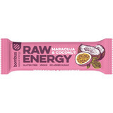 Eiwitreep met passievrucht en kokosnoot, 50 g, Raw Energy