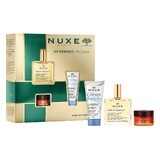 Lote Nuxe Bestsellers Huile Prodigieuse, aceite seco, 50 ml + bálsamo labial nutritivo, 15 g + crema hidratante 3 en 1, 100 ml