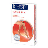 Jobst Ultra Sheer, medias de compresión para la rodilla, CCL2, puntera oscura, talla 4, natural