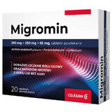 Migromin 250 mg + 250 mg + 65 mg, 20 tablets