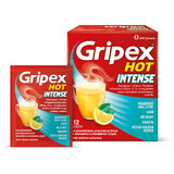 Gripex Hot Intense 1 g + 50 mg + 12,2 mg, 12 sobres