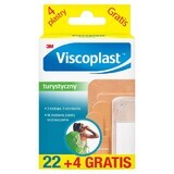 Viscoplast Tourist, parches, 22 piezas + 4 piezas gratis