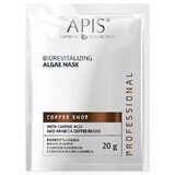 Apis Professional Coffee Shot, Mască biorevitalizantă cu alge, 20 g