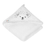 AKUKU, bath towel with hood, 100 x 100 cm, terry cloth, white, 1 pc