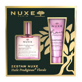 Set Nuxe Huile Prodigieuse Florale, dry oil for body, face and hair, 50 ml + Hair Prodigieux, shining shampoo, 30 ml