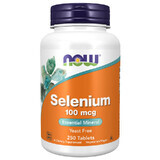 Now Foods Selenium, seleniu 100 µg, 250 comprimate