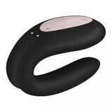 Satisfyer Double Joy, phone-controlled vibrator for couples, black