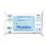 Mustela, toallitas limpiadoras, compostables, sin perfume, desde el nacimiento, 60 unidades