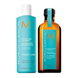 Champú Cuidado del Color + Aceite de Tratamiento Original, 250 ml + 100 ml, Moroccanoil