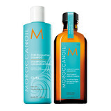 Champú para rizos + Aceite de tratamiento original, 250 ml + 100 ml, Moroccanoil