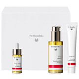 Dr Hauschka Beautiful body set, crema de manos hidratante 50 ml + aceite corporal 75 ml + aceite de uñas 18 ml