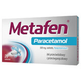 Metafen Paracetamol 500 mg, 20 comprimidos