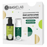 BasicLab Kit Calmante de Navidad, fluido microexfoliante, 100 ml + crema prebiótica, 50 ml