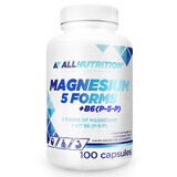 Allnutrition Magnesio 5 formas + B6 (P-5-P), 100 cápsulas