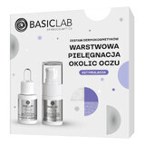 BasicLab Layer Eye Care Set, suero peptídico, 15 ml + suero reafirmante, 15 ml