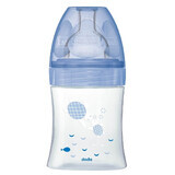 Fles met sensorische functie en anti-koliek vlakke speen, Large, 0-6 maanden, 150 ml, Dodie