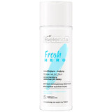 Bielenda Fresh Hero, leche tonificante hidratante y calmante para restaurar el pH de la piel, 200 ml