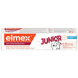 Elmex Anticaries Profesional Junior, pasta dentífrica para niños, 6-12 años, 75 ml