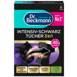 Dr. Beckmann, toallitas fijadoras del color para ayudar a eliminar la suciedad de los tejidos oscuros 3en1, 40 piezas