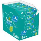 Pampers Fresh Clean Baby reinigingsdoekjes 15 x 80 stuks