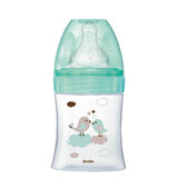 Glass bottle for anti-colic initiation, Birds, 150 ml, 0-6 months, Dodie