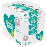 Pampers Sensitive Baby Reinigingsdoekjes 15 x 80 stuks