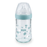 Biberón Nature Sense, 0-6luni, 240ml, Nuk