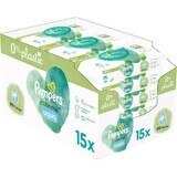 Pampers Harmonie Aqua Plastic Vrije Natte Doekjes 15 x 48 stuks