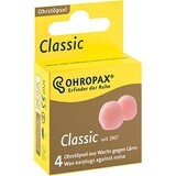 Ohropax Classic Orejeras de Cera, desechables, caja de 4