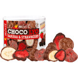 Mixit Crunchy chocolate-covered bananas and strawberries, 150 g