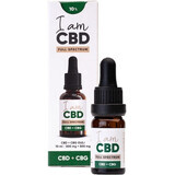 Ich bin CBD Spectrum CBD CBD 5% + CBG 5% original Hanföl 10 ml