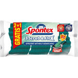 Spontex Scrub & Flex, extra flexible dish sponge 3 pcs