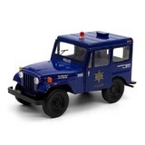 Jeep en métal DJ-5B Police/Pompier, 13 cm, 3 ans et +, Kinsmart